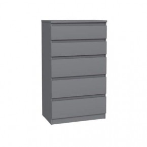 2.03.02.070.4 КАСТОР комод 5 ящиков RU серый в Агрызе - agryz.ok-mebel.com | фото