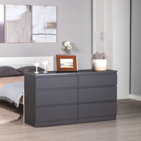 2.03.02.080.4 КАСТОР комод 6 ящиков RU серый в Агрызе - agryz.ok-mebel.com | фото 3