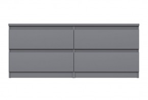 2.03.03.100.4 КАСТОР тумба 4 ящика RU серая в Агрызе - agryz.ok-mebel.com | фото 2