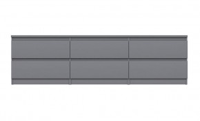 2.03.03.110.4 КАСТОР тумба 6 ящиков RU серая в Агрызе - agryz.ok-mebel.com | фото 2