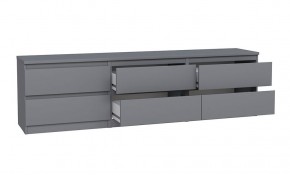 2.03.03.110.4 КАСТОР тумба 6 ящиков RU серая в Агрызе - agryz.ok-mebel.com | фото 3