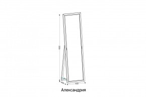 АЛЕКСАНДРИЯ-9.1 Зеркало напольное в Агрызе - agryz.ok-mebel.com | фото 2