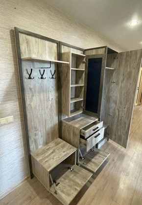 АМЕЛИ Прихожая (Дуб Юкон/Бетон темный) в Агрызе - agryz.ok-mebel.com | фото 3