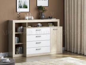 Ангара Комод (Белый глянец/Сонома) в Агрызе - agryz.ok-mebel.com | фото 2