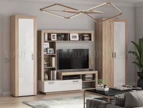 Ангара Центральная секция (Белый глянец/Сонома) в Агрызе - agryz.ok-mebel.com | фото 3