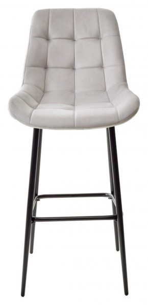 Барный стул ХОФМАН, цвет H-09 Светло-серый, велюр / черный каркас М-City в Агрызе - agryz.ok-mebel.com | фото 5