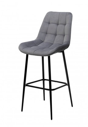Барный стул ХОФМАН, цвет H-14 Серый, велюр / черный каркас М-City в Агрызе - agryz.ok-mebel.com | фото