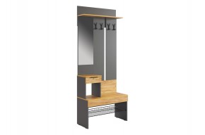 БАСКО Прихожая К5 (графит) в Агрызе - agryz.ok-mebel.com | фото 2
