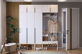 БАСКО Прихожая К7 (белое дерево) в Агрызе - agryz.ok-mebel.com | фото