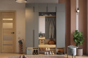 БАСКО Прихожая К9 (графит) в Агрызе - agryz.ok-mebel.com | фото 2