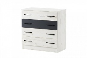 БЕАТРИС Комод К800 (дуб крафт белый/антрацит) в Агрызе - agryz.ok-mebel.com | фото 2