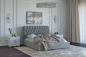 БЕЛИСТА Кровать 1400 серо-бежевый (экокожа) в Агрызе - agryz.ok-mebel.com | фото 2