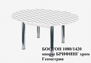 БОСТОН Стол круглый раздвижной 1080/1420 опоры Брифинг в Агрызе - agryz.ok-mebel.com | фото