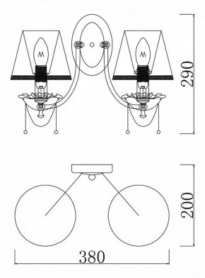 Бра Maytoni Lolita ARM305-02-W в Агрызе - agryz.ok-mebel.com | фото 2