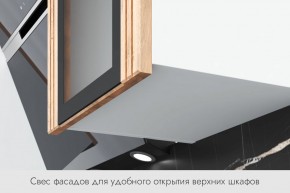 БЬЯНКА Кухонный гарнитур 1,6 белый/лиственница охотская/смоки софт в Агрызе - agryz.ok-mebel.com | фото 4