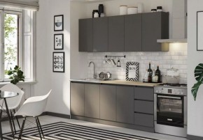 ЧЕЛСИ Кухонный гарнитур 2,0 м (Графит) в Агрызе - agryz.ok-mebel.com | фото