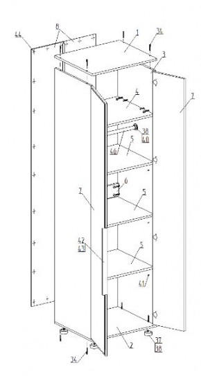 Детская "Лео" (модульная) в Агрызе - agryz.ok-mebel.com | фото 9