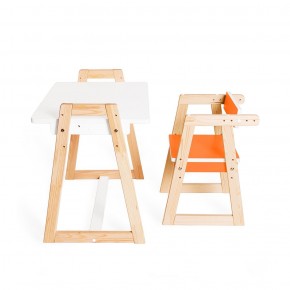 Детская растущая парта и стул Я САМ "Краски" (Оранжевый) в Агрызе - agryz.ok-mebel.com | фото 3