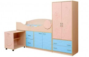 Набор мебели для детской Юниор -12.2 (700*1860) МДФ матовый в Агрызе - agryz.ok-mebel.com | фото