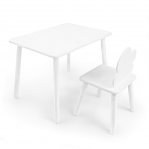 Детский комплект стол и стул «Облачко» Rolti Baby (белый/белый, массив березы/мдф) в Агрызе - agryz.ok-mebel.com | фото
