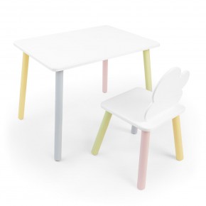 Детский комплект стол и стул «Облачко» Rolti Baby (белый/цветной, массив березы/мдф) в Агрызе - agryz.ok-mebel.com | фото