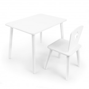Детский комплект стол и стул «Звезда» Rolti Baby (белый/белый, массив березы/мдф) в Агрызе - agryz.ok-mebel.com | фото