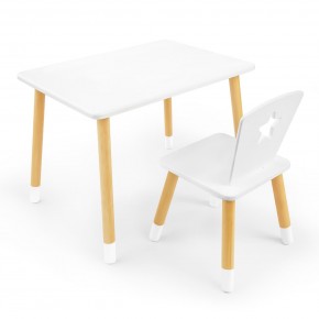 Детский комплект стол и стул «Звезда» Rolti Baby (белый/береза, массив березы/мдф) в Агрызе - agryz.ok-mebel.com | фото 1
