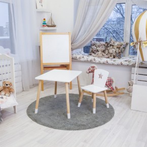 Детский комплект стол и стул «Звезда» Rolti Baby (белый/береза, массив березы/мдф) в Агрызе - agryz.ok-mebel.com | фото 3