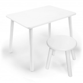 Детский комплект стол и табурет круглый Rolti Baby (белая столешница/белое сиденье/белые ножки) в Агрызе - agryz.ok-mebel.com | фото