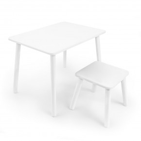 Детский комплект стол и табурет Rolti Baby (белая столешница/белое сиденье/белые ножки) в Агрызе - agryz.ok-mebel.com | фото