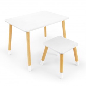 Детский комплект стол и табурет Rolti Baby (белая столешница/белое сиденье/береза ножки) в Агрызе - agryz.ok-mebel.com | фото