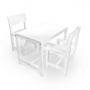 Детский растущий комплект стол и два стула  Я САМ "Лофт" (Белый, Белый) в Агрызе - agryz.ok-mebel.com | фото