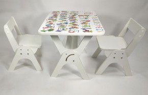 Детский растущий стол-парта и два стула Я САМ "Умка-Дуо" (Алфавит) в Агрызе - agryz.ok-mebel.com | фото
