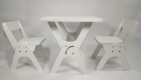 Детский растущий стол-парта и два стула Я САМ "Умка-Дуо" (Белый) в Агрызе - agryz.ok-mebel.com | фото 1