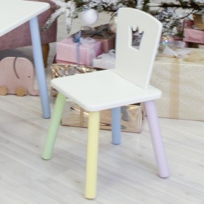 Детский стул Корона (Белый/Белый/Цветной) в Агрызе - agryz.ok-mebel.com | фото