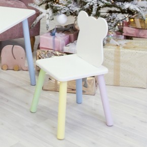 Детский стул Мишутка (Белый/Белый/Цветной) в Агрызе - agryz.ok-mebel.com | фото