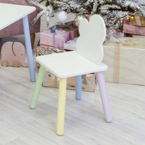 Детский стул Облачко (Белый/Белый/Цветной) в Агрызе - agryz.ok-mebel.com | фото