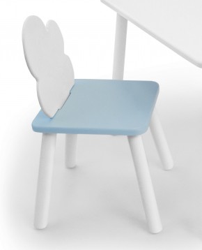 Детский стул Облачко (Белый/Голубой/Белый) в Агрызе - agryz.ok-mebel.com | фото