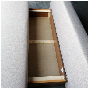 Диван-кровать Комфорт ЛАЙТ без подлокотников (2 подушки) DENIM в Агрызе - agryz.ok-mebel.com | фото 3