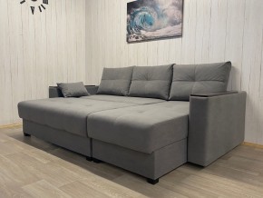 Диван угловой Комфорт-3 (НПБ+МДФ) велюр Galaxy Lite 26 в Агрызе - agryz.ok-mebel.com | фото 3