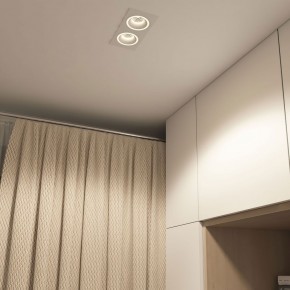 DK2062-WH Встраиваемый светильник, IP 20, до 15 Вт, GU10, LED, белый, алюминий в Агрызе - agryz.ok-mebel.com | фото 4