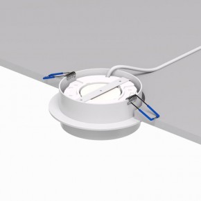 DK2090-WH Встраиваемый светильник FLAT, IP 20, до 15 Вт, GX53, LED, белый, алюминий в Агрызе - agryz.ok-mebel.com | фото 3