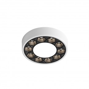 DK2440-WB Встраиваемый светильник DUAL 5+5 Вт, LED 4000K, IP 20, d90mm, белый/черный, алюминий/акрил в Агрызе - agryz.ok-mebel.com | фото 4