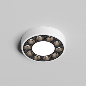 DK2440-WB Встраиваемый светильник DUAL 5+5 Вт, LED 4000K, IP 20, d90mm, белый/черный, алюминий/акрил в Агрызе - agryz.ok-mebel.com | фото