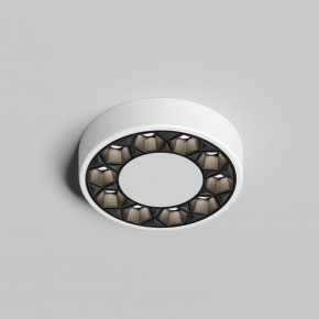 DK2440-WB Встраиваемый светильник DUAL 5+5 Вт, LED 4000K, IP 20, d90mm, белый/черный, алюминий/акрил в Агрызе - agryz.ok-mebel.com | фото 3