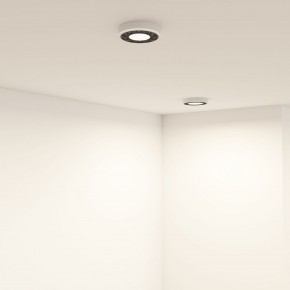 DK2440-WB Встраиваемый светильник DUAL 5+5 Вт, LED 4000K, IP 20, d90mm, белый/черный, алюминий/акрил в Агрызе - agryz.ok-mebel.com | фото 6