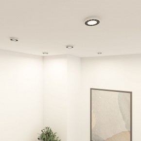 DK2441-WB Встраиваемый светильник DUAL 9+9 Вт, LED 4000K, IP 20, d120mm, белый/черный, алюминий/акрил в Агрызе - agryz.ok-mebel.com | фото 6