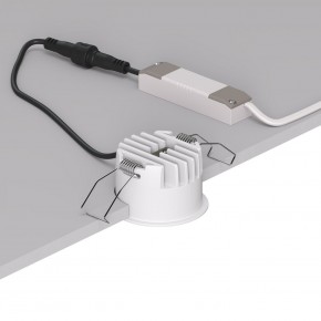 DK2510-WB Встраиваемый светильник SPACE со светодиодом d65 220V 8W 38° 4000К IP20 белый/черный алюминий в Агрызе - agryz.ok-mebel.com | фото 3