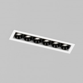 DK2514-WB Встраиваемый светильник SPACE со светодиодом L126mm 220V 10W 38° 4000К IP20 белый/черный алюминий в Агрызе - agryz.ok-mebel.com | фото