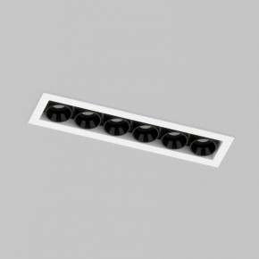 DK2514-WB Встраиваемый светильник SPACE со светодиодом L126mm 220V 10W 38° 4000К IP20 белый/черный алюминий в Агрызе - agryz.ok-mebel.com | фото 2